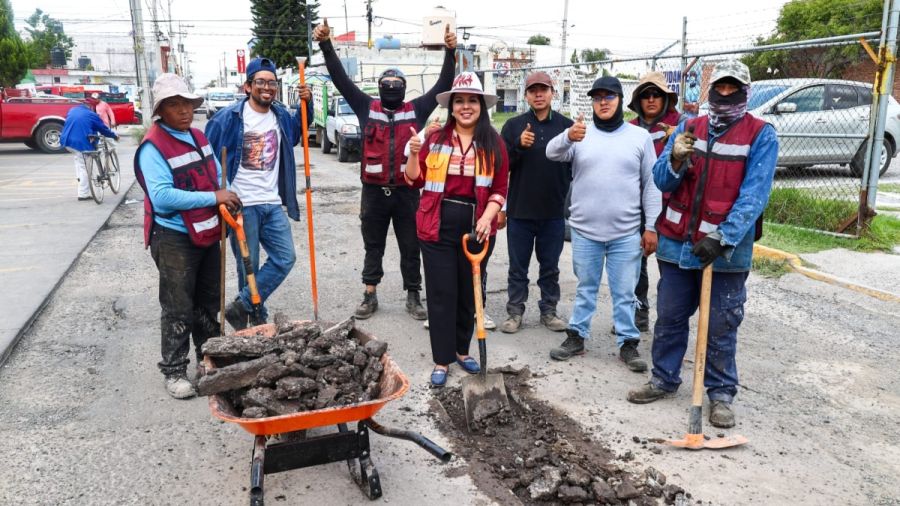 Impulsan programa de bacheo m&aacute;s amplio en San Pedro Cholula