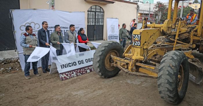 Inicia gobierno de Cuautlancingo otra obra vial