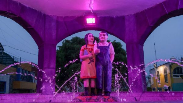 Inaugura Ayuntamiento mantenimiento de la Fuente de los Mu&ntilde;ecos