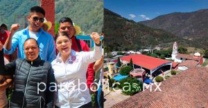 Inaugura Bety S&aacute;nchez techado de cancha de b&aacute;squetbol en Otlatl&aacute;n