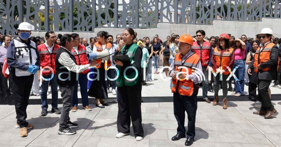 Se anticipa Congreso de Puebla al Simulacro Nacional 2026 en ejercicio sin legisladores