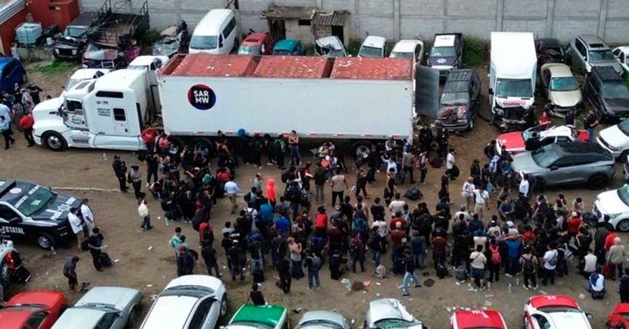 Hallan a 264 migrantes hacinados en Veracruz