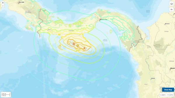 Sacude fuerte terremoto a Panam&aacute;; el USGS confirma magnitud: 7.6 grados