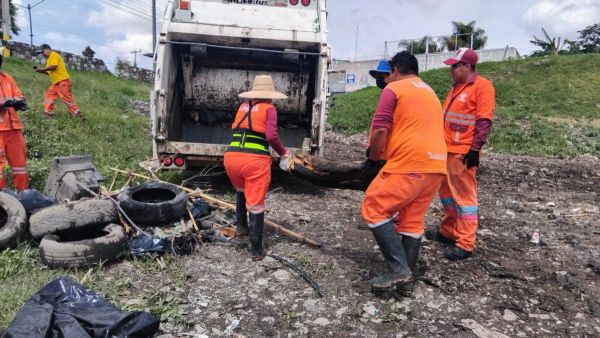 Refuerzan limpieza del vaso regulador Puente Negro ante lluvias