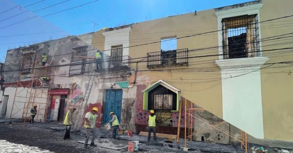 Dan mantenimiento al Barrio de El Alto y al Templo de Balvanera