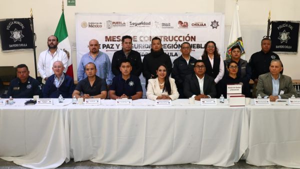 San Pedro Cholula fue anfitri&oacute;n de la Mesa de Seguridad Puebla