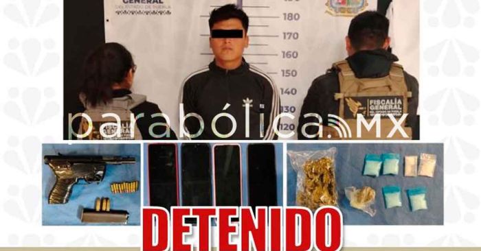 Detiene Fiscal&iacute;a de Puebla a presunto responsable por delitos contra la salud