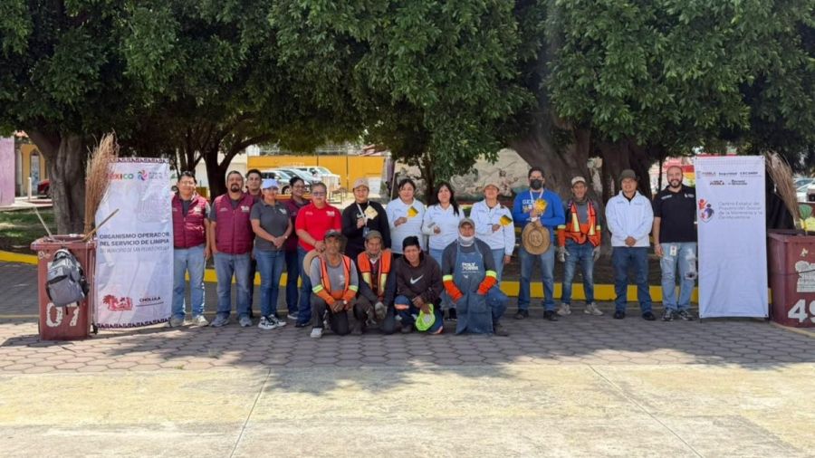 Recupera OOSL Cholula espacios p&uacute;blicos con limpieza