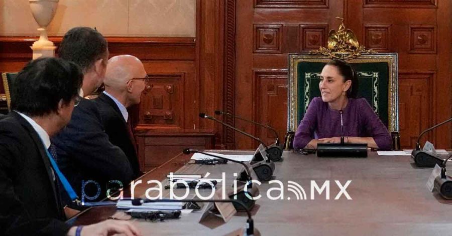 Recibe Sheinbaum a Volker T&uuml;rk, Alto Comisionado de la ONU para los Derechos Humanos