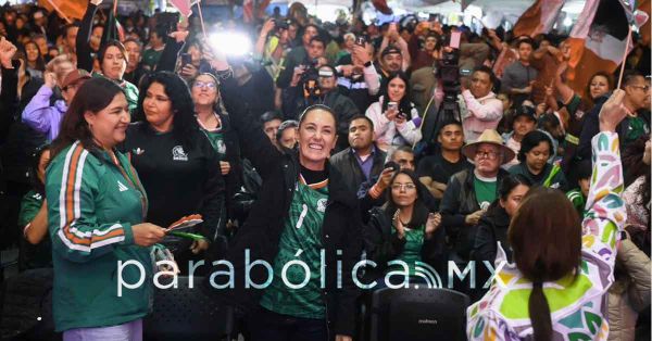 Celebran Sheinbaum, Armenta y Chedraui el triunfo de M&eacute;xico ante Ecuador