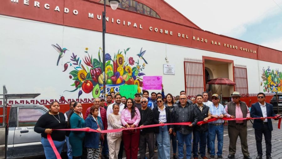 Interviene Gobierno de San Pedro Cholula el Mercado Cosme del Razo