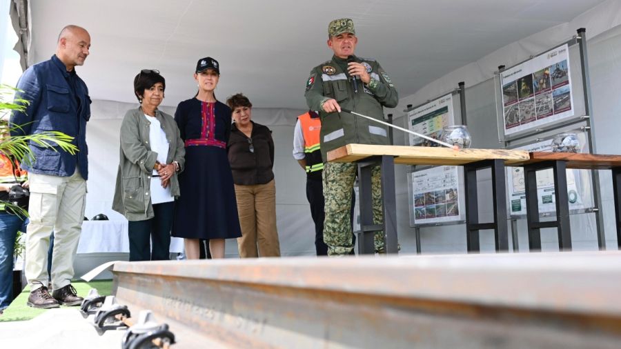 Supervisa Sheinbaum obras del tren AIFA-Pachuca
