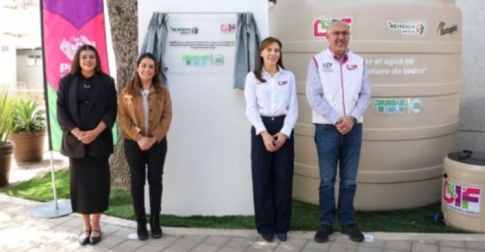 Hace sinergia MariElise Budib con el sector privado; inauguran colector pluvial