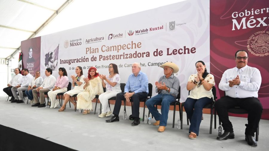 Inaugura Sheinbaum planta pasteurizadora de leche, en Campeche