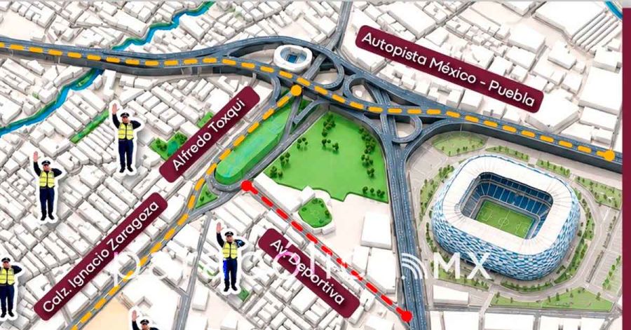 Detalla Polic&iacute;a municipal operativo para el juego M&eacute;xico vs Ghana
