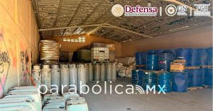 Presume Harfuch el aseguramiento m&aacute;s grande de metanfetamina l&iacute;quida en a&ntilde;os