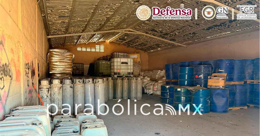 Presume Harfuch el aseguramiento m&aacute;s grande de metanfetamina l&iacute;quida en a&ntilde;os