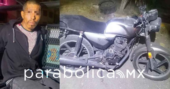 Recupera Polic&iacute;a de Cuautlancingo una motocicleta con reporte de robo