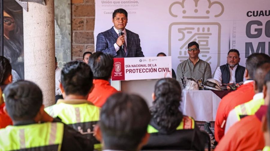 Reconoce Omar Mu&ntilde;oz labor de Protecci&oacute;n Civil en Cuautlancingo