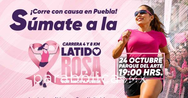 Impulsa Mujeres la carrera Latido Rosa en apoyo a f&eacute;minas con c&aacute;ncer