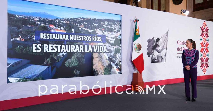 Prioriza Sheinbaum saneamiento del Atoyac