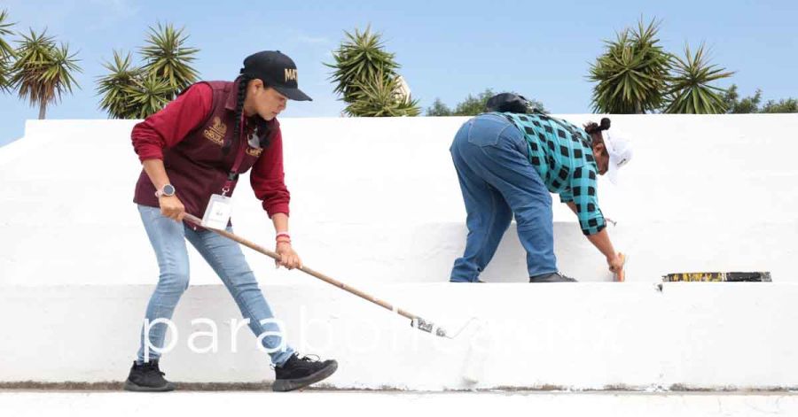 Dignifica DIF Cholula &aacute;reas deportivas en San Crist&oacute;bal Tepontla