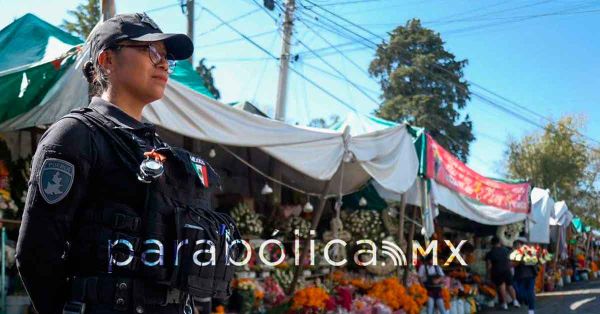 Refuerza SSP vigilancia con mil 350 polic&iacute;as estatales por D&iacute;a de Muertos 2026